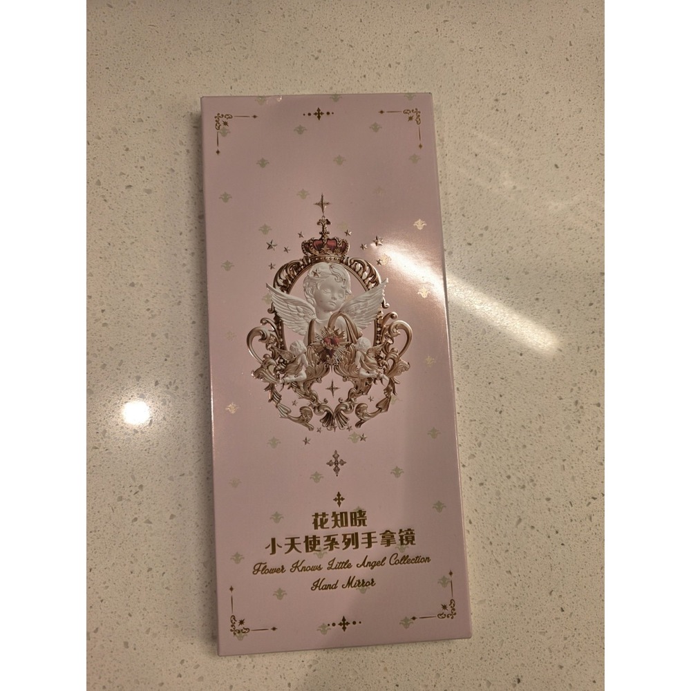 Flower Knows Little Angel Series Exquisite Relief Style Handheld Mirror